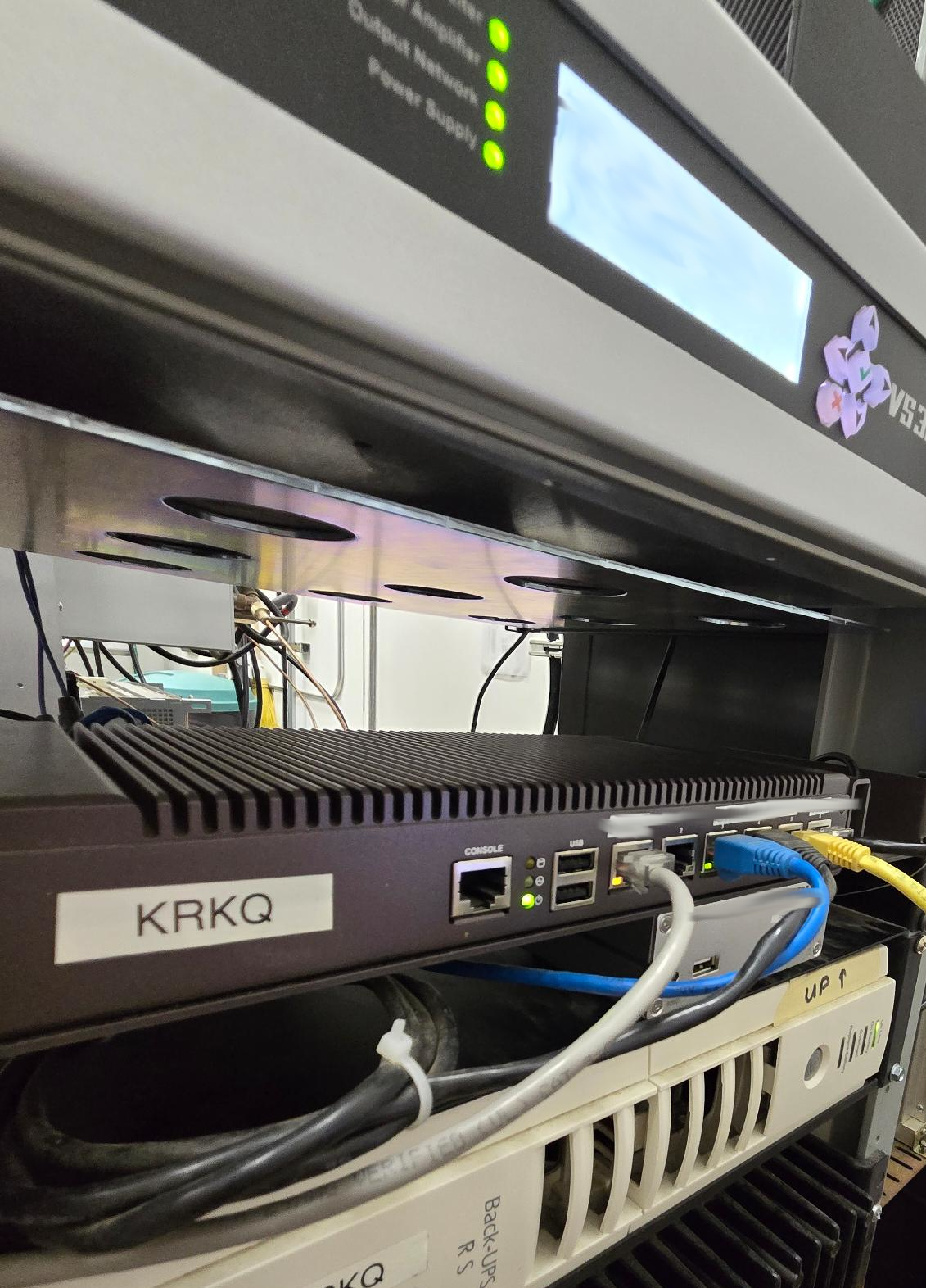 KRKQ studio-to-transmitter networking equipment